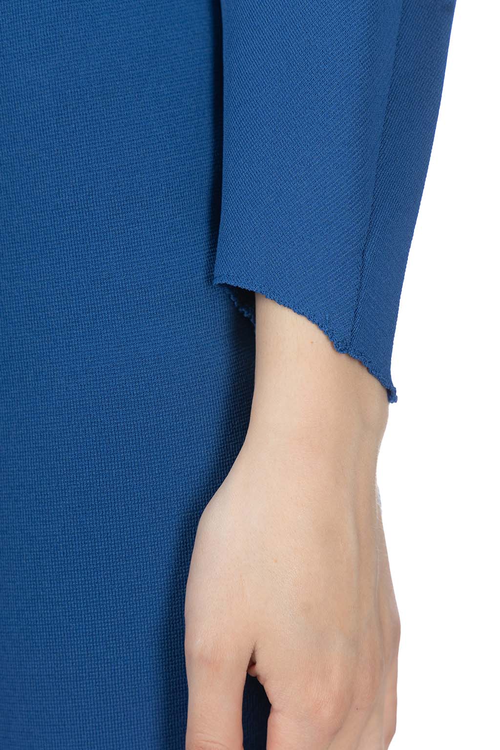 Mame Kurogouchi - Milano Ribbed Deep V-Neck Dress - Blue